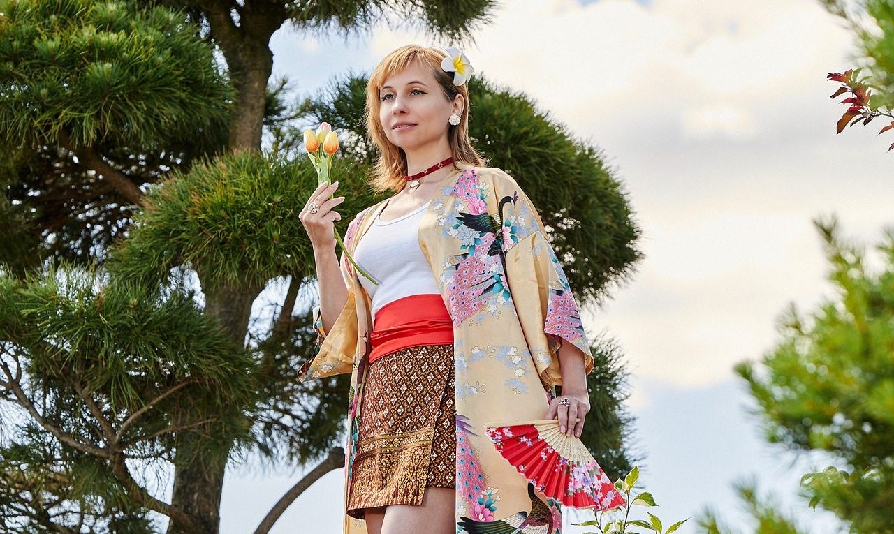 veste kimono femme